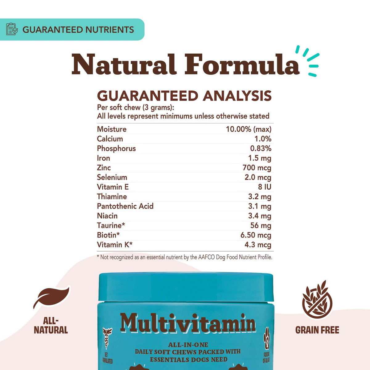 25-in-1 Multivitamin for Dogs 180 Count A6454