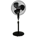 Black 16" Oscillating Pedestal Stand Fan with Remote Control E225646