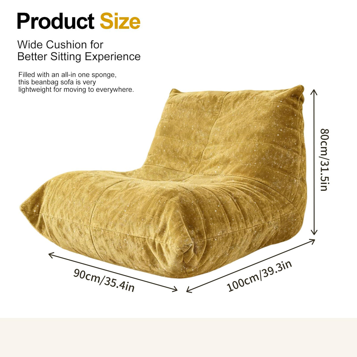 Large Bean Bag Chairs with Filler V947908