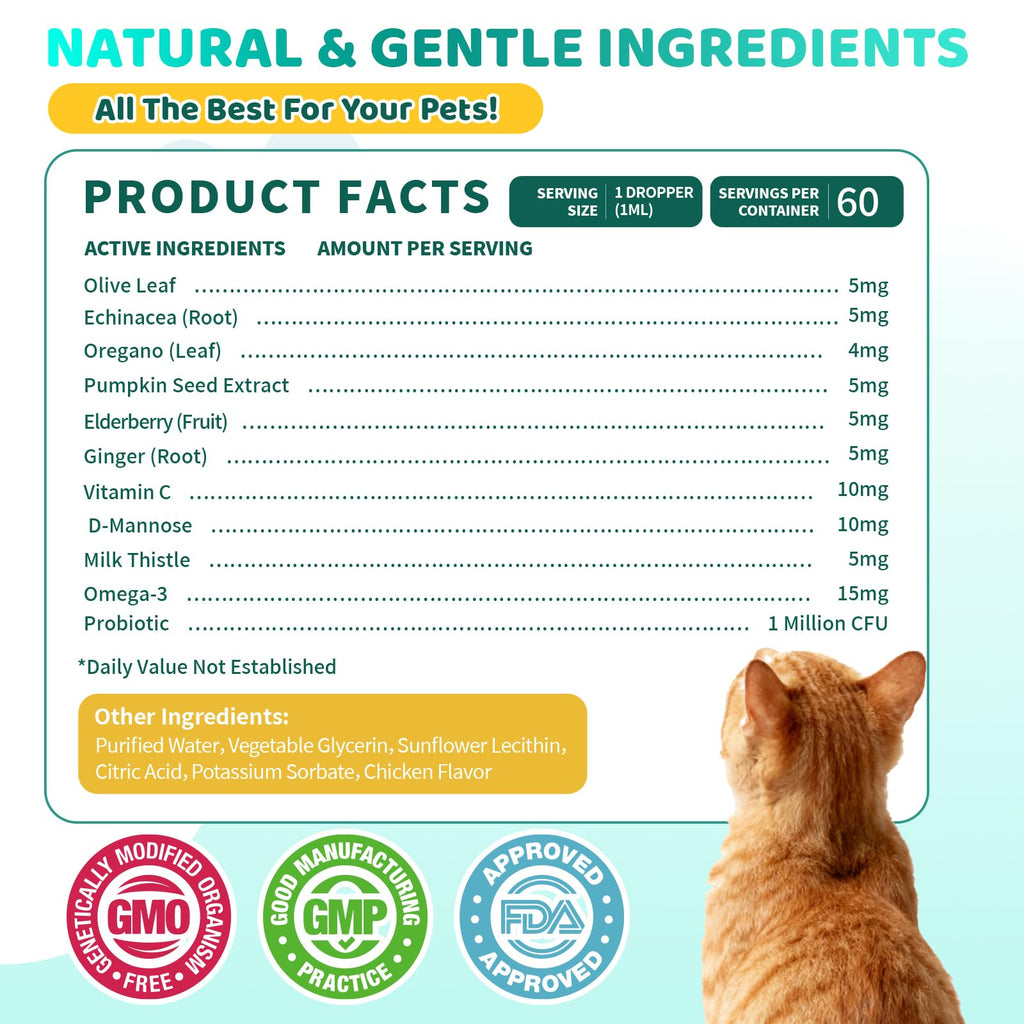 Omega 3 & Probiotic 60ml Allergy Relief for Cats B23344