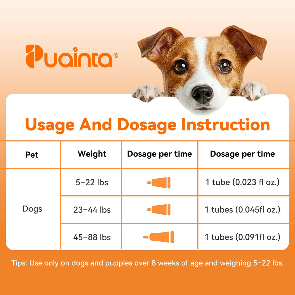 Flea and Tick Prevention for Small Dogs & Puppies, 3 Monthly Doses I69803