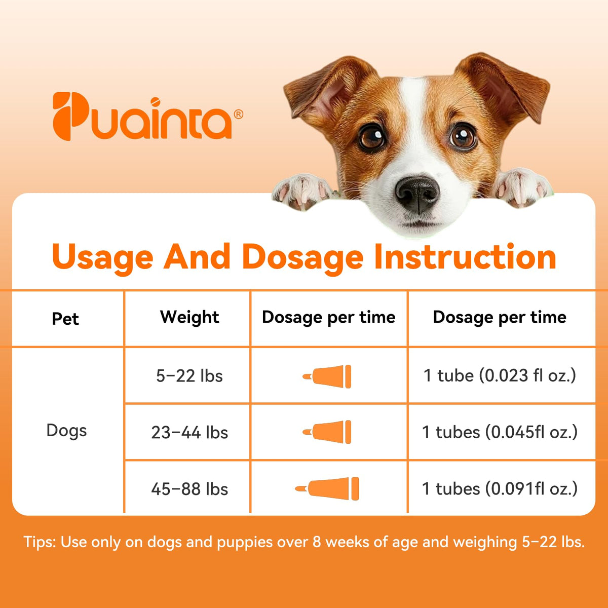 Flea and Tick Prevention for Small Dogs & Puppies, 3 Monthly Doses I69803