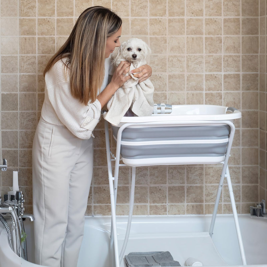 2 in 1 Collapsible Portable Dog Bath Tub O764488