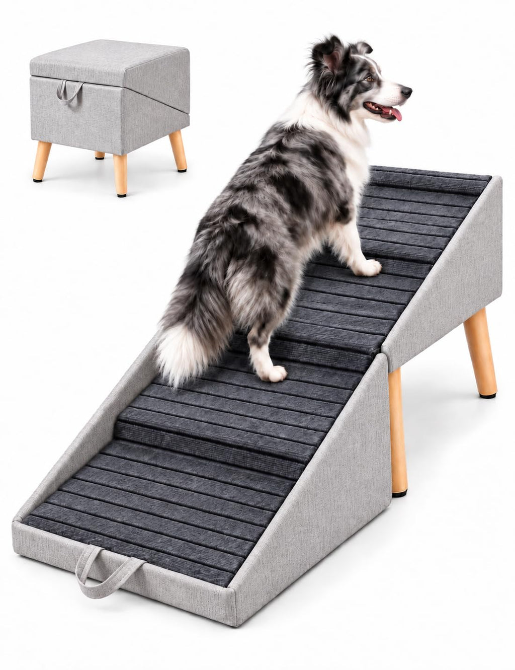 Dog Ramp and Pet Stairs 19" H D9235