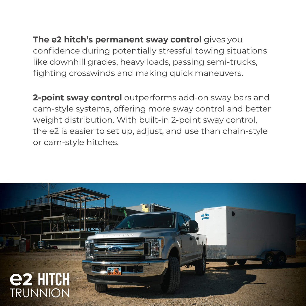 2-Point Sway Control Trunnion Hitch, 10,000 Lbs Trailer Weight Rating E675421