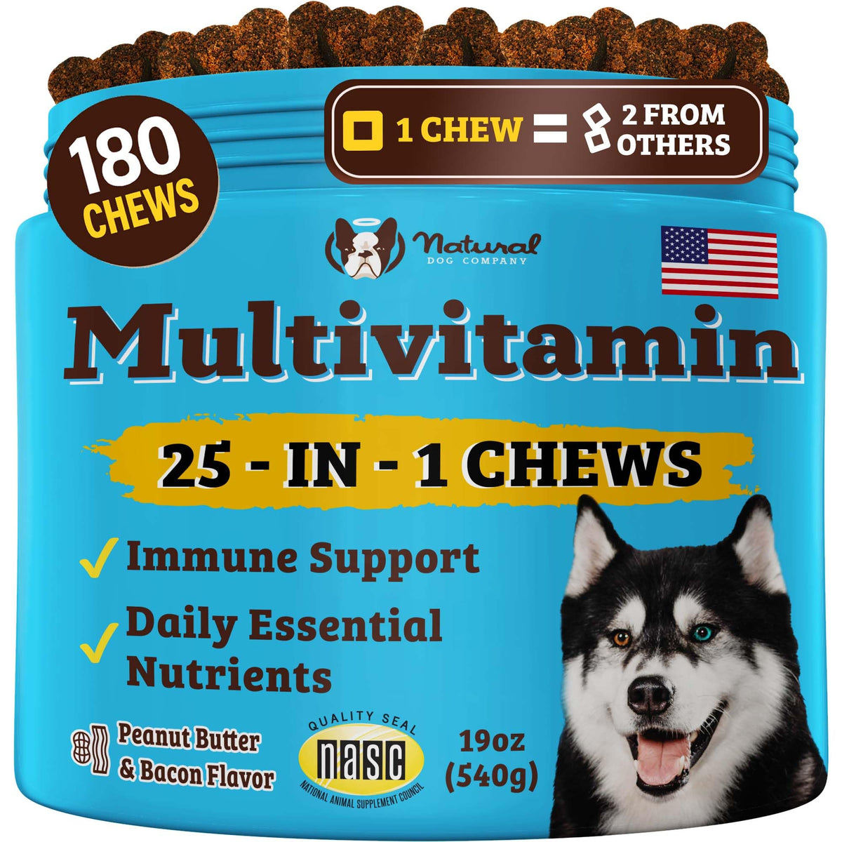 25-in-1 Multivitamin for Dogs 180 Count A6454