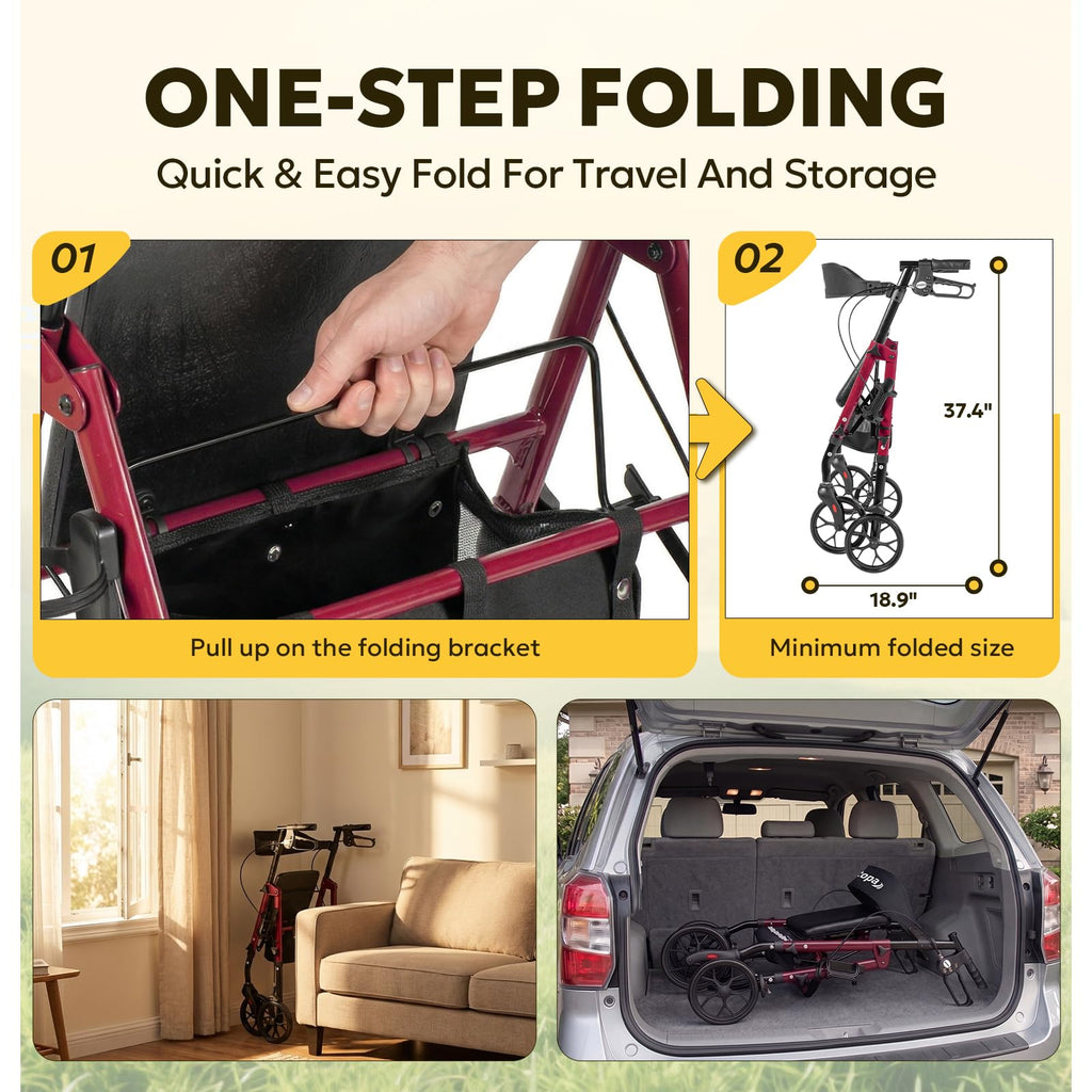 Foldable Rollator with Seat Z4783