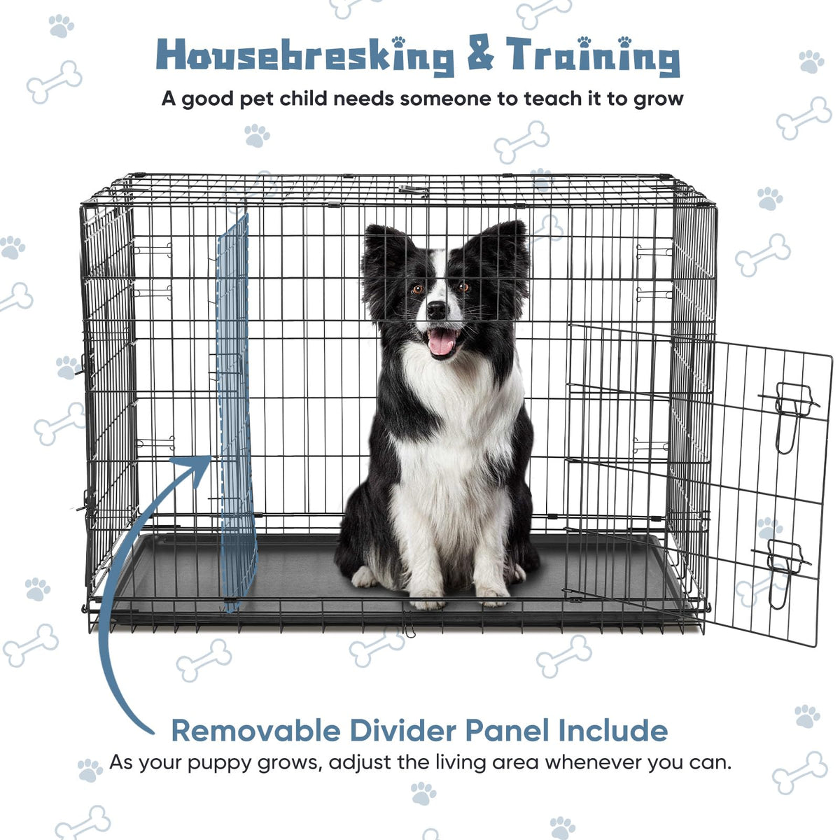 48 Inch Foldable Dog Crate R61506