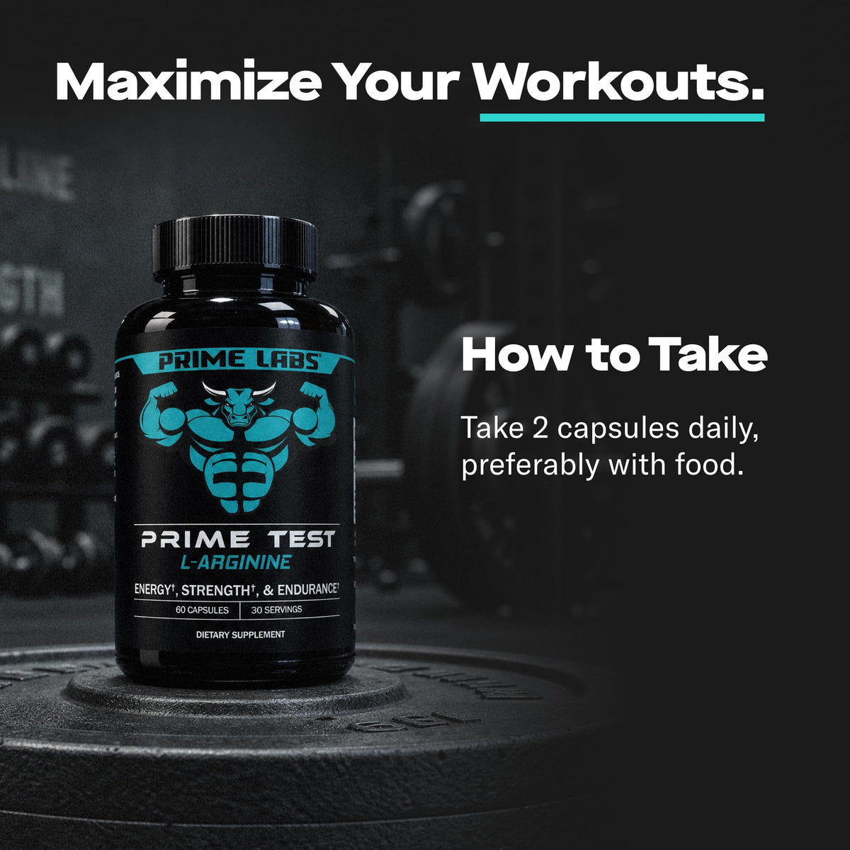 L Arginine 1500mg Nitric Oxide Supplements J3804