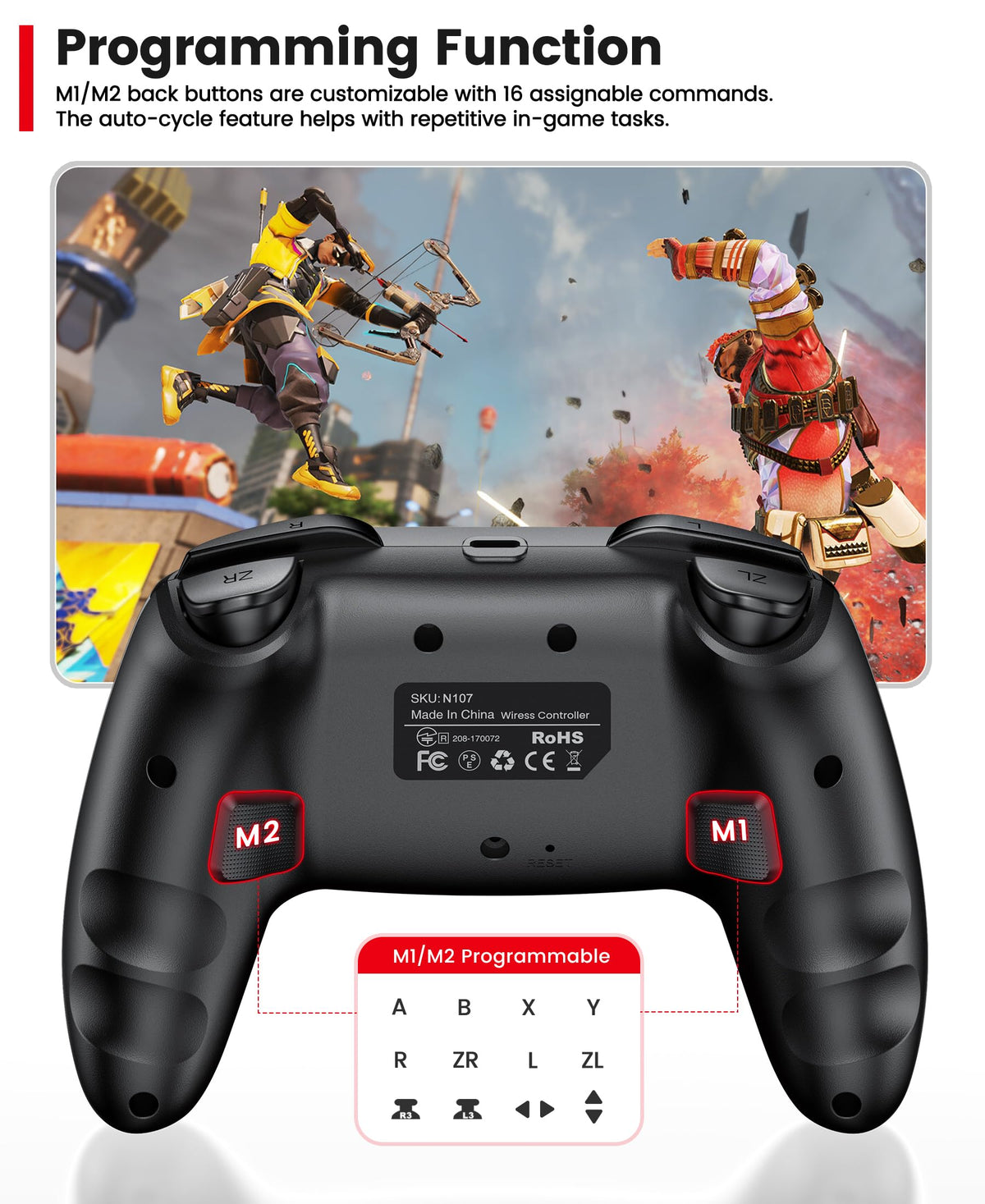 Wireless Switch Controller 2-Pack with Programmable Back Buttons X815729