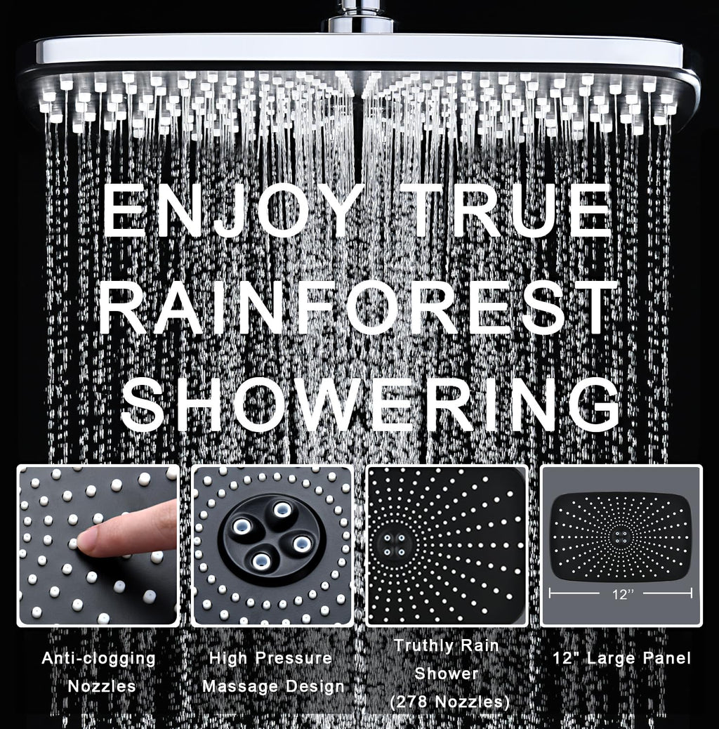 Chrome Handheld Rain Shower Head D7831