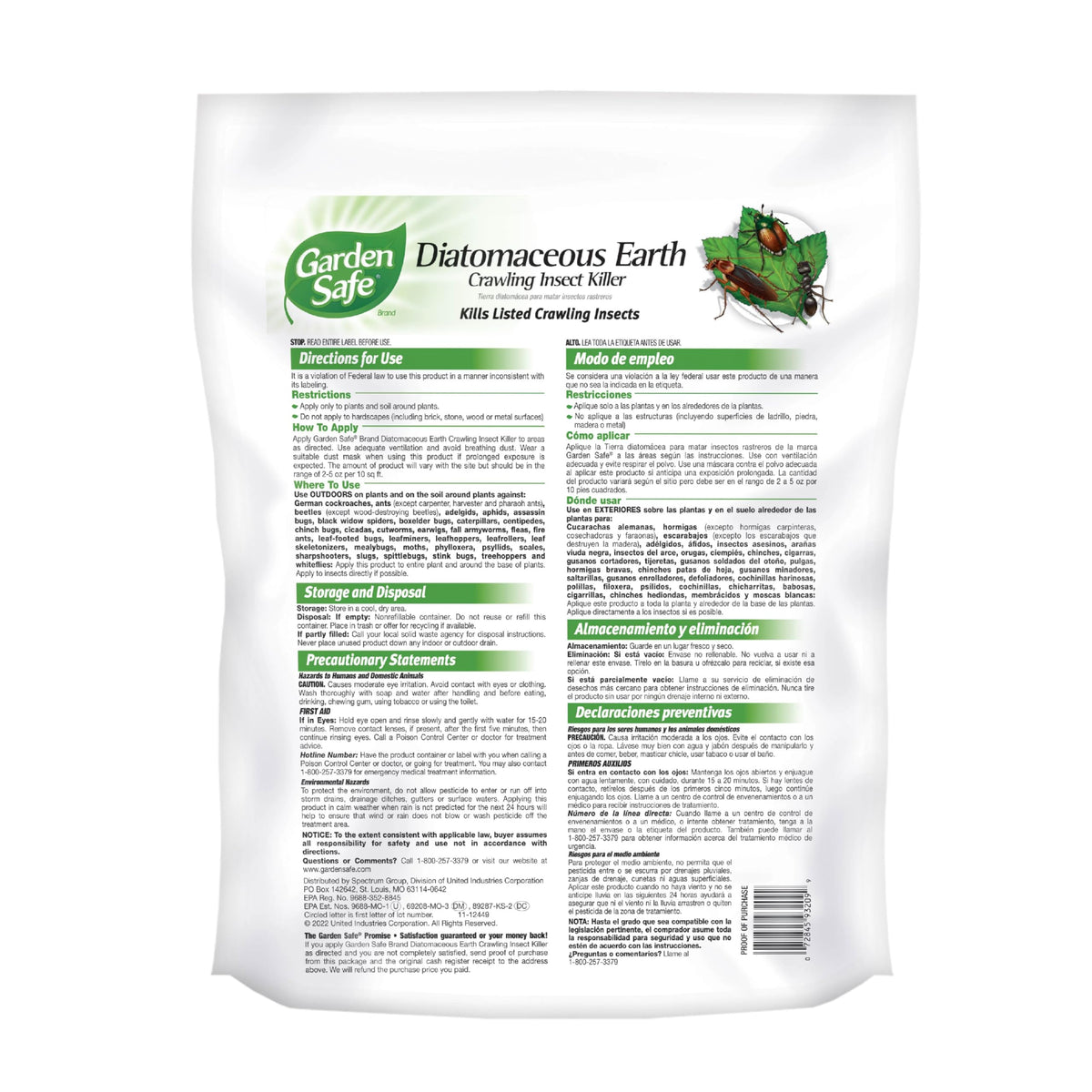 Crawling Insect Killer with Diatomaceous Earth 4 Lb H885