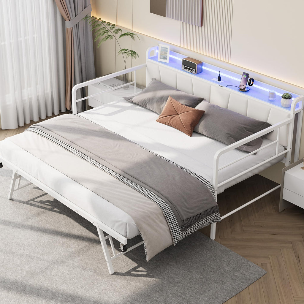 Twin Size Daybed with Trundle Bed X347