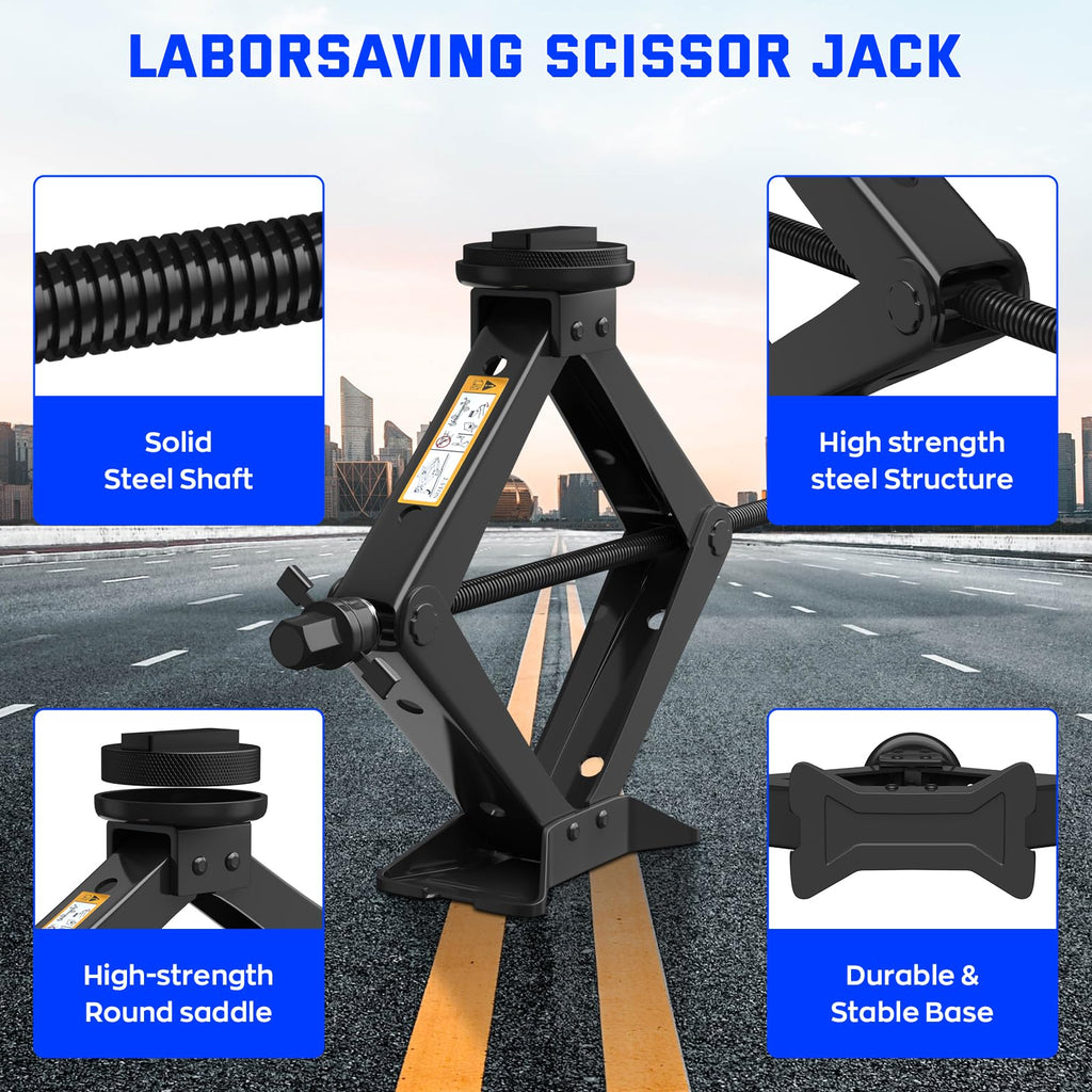 2.5 Ton Scissor Jack Kit with Jack Pad L17342