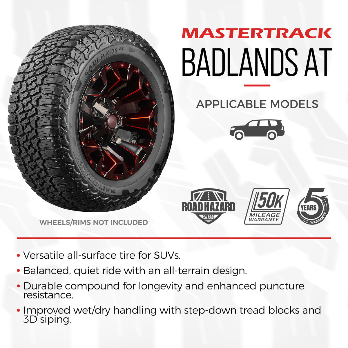 Set of 2 All Terrain SUV Tires 275/60R20 G737