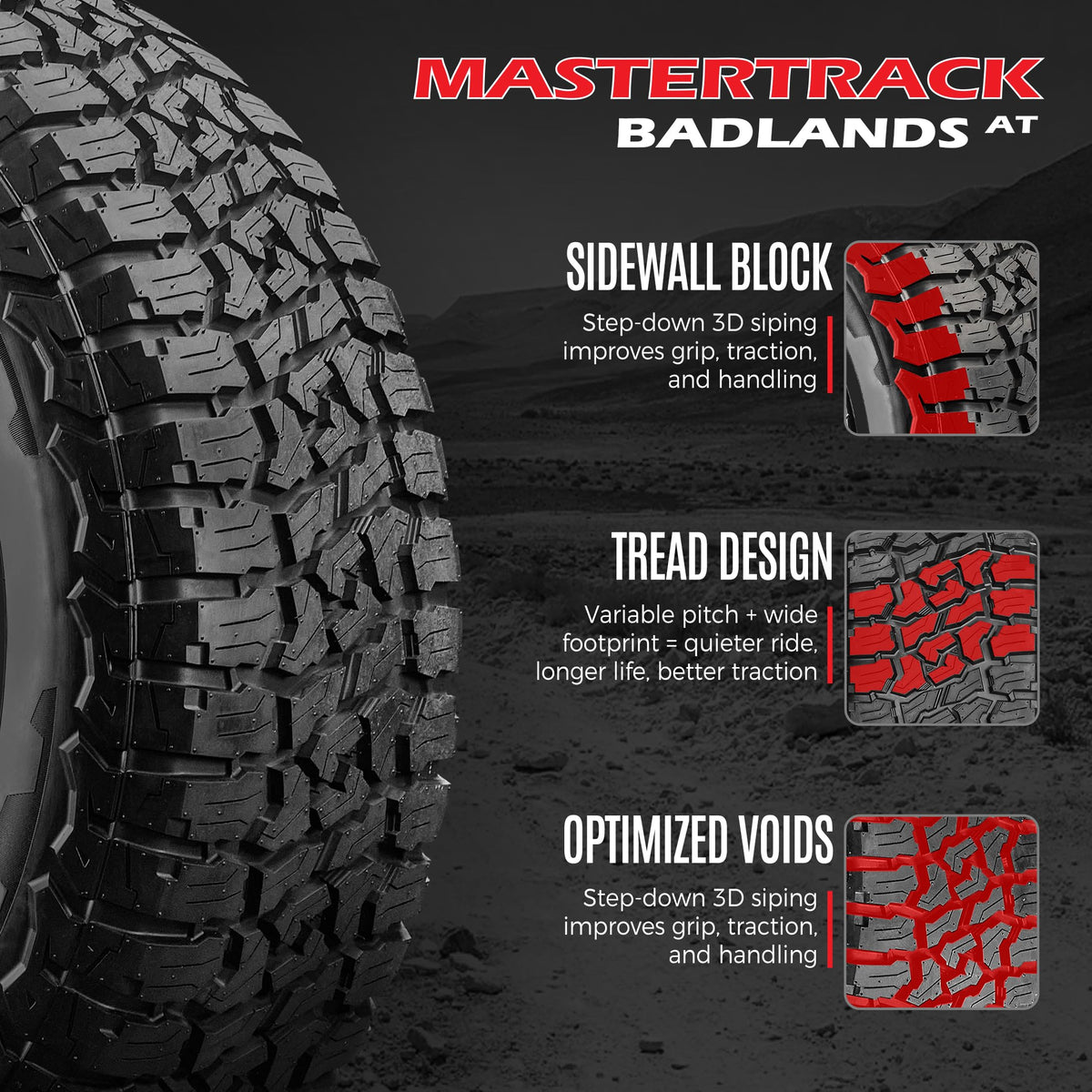 Set of 2 All Terrain SUV Tires 275/60R20 G737