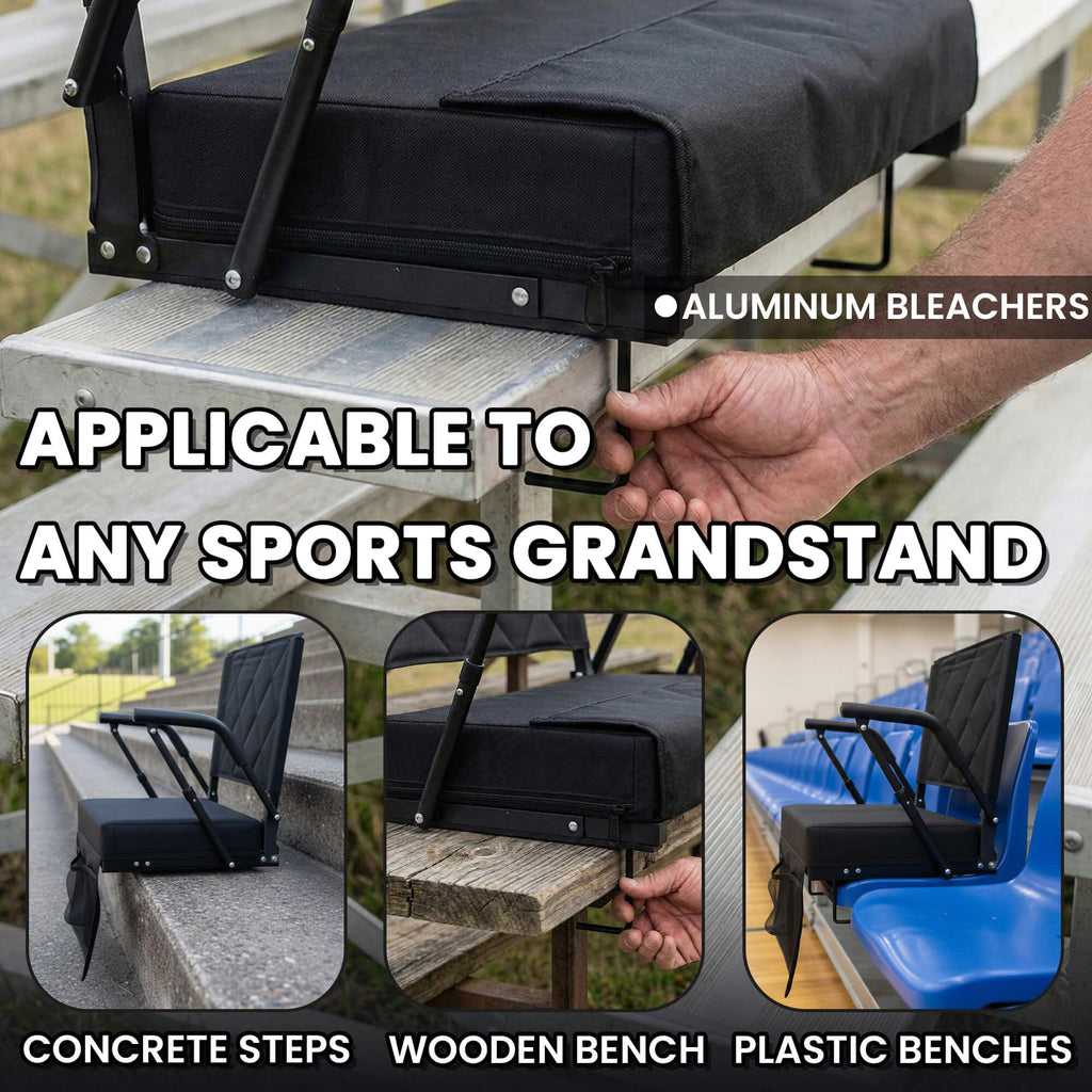 Portable Folding Stadium Seat with Back Support Y65301
