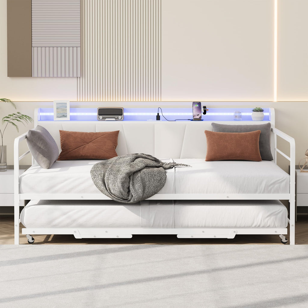 Twin Size Daybed with Trundle Bed X347