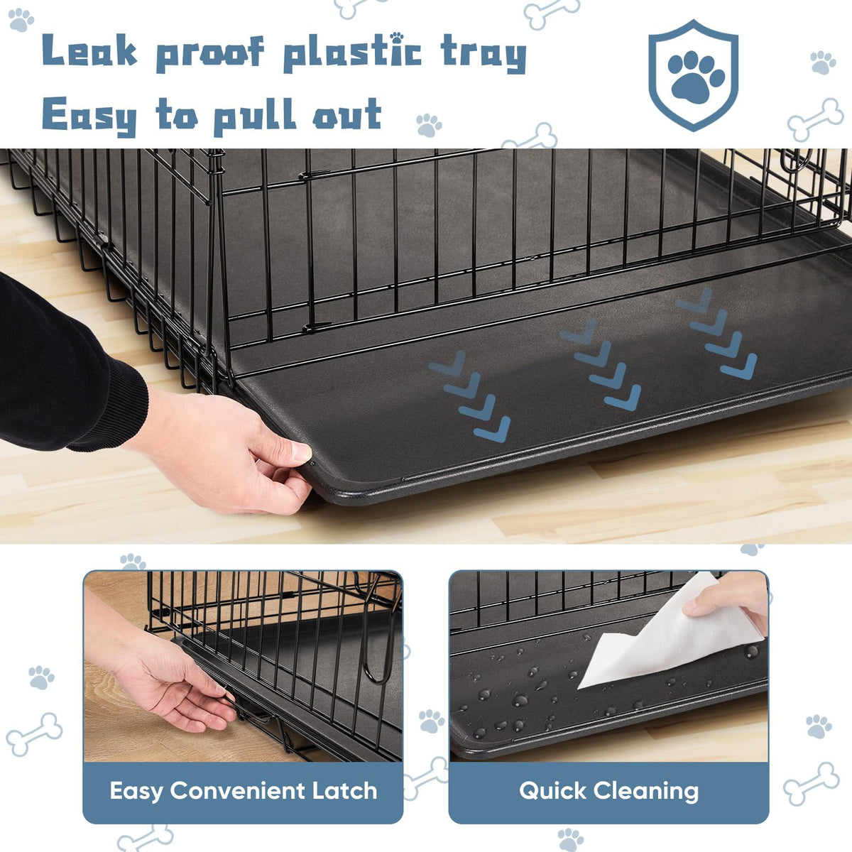 48 Inch Foldable Dog Crate R61506