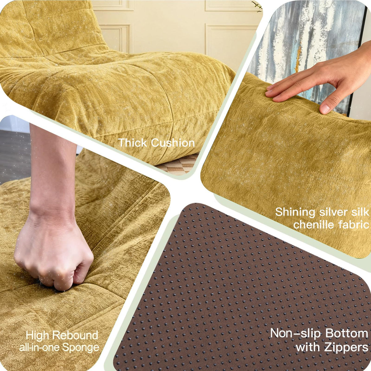Large Bean Bag Chairs with Filler V947908