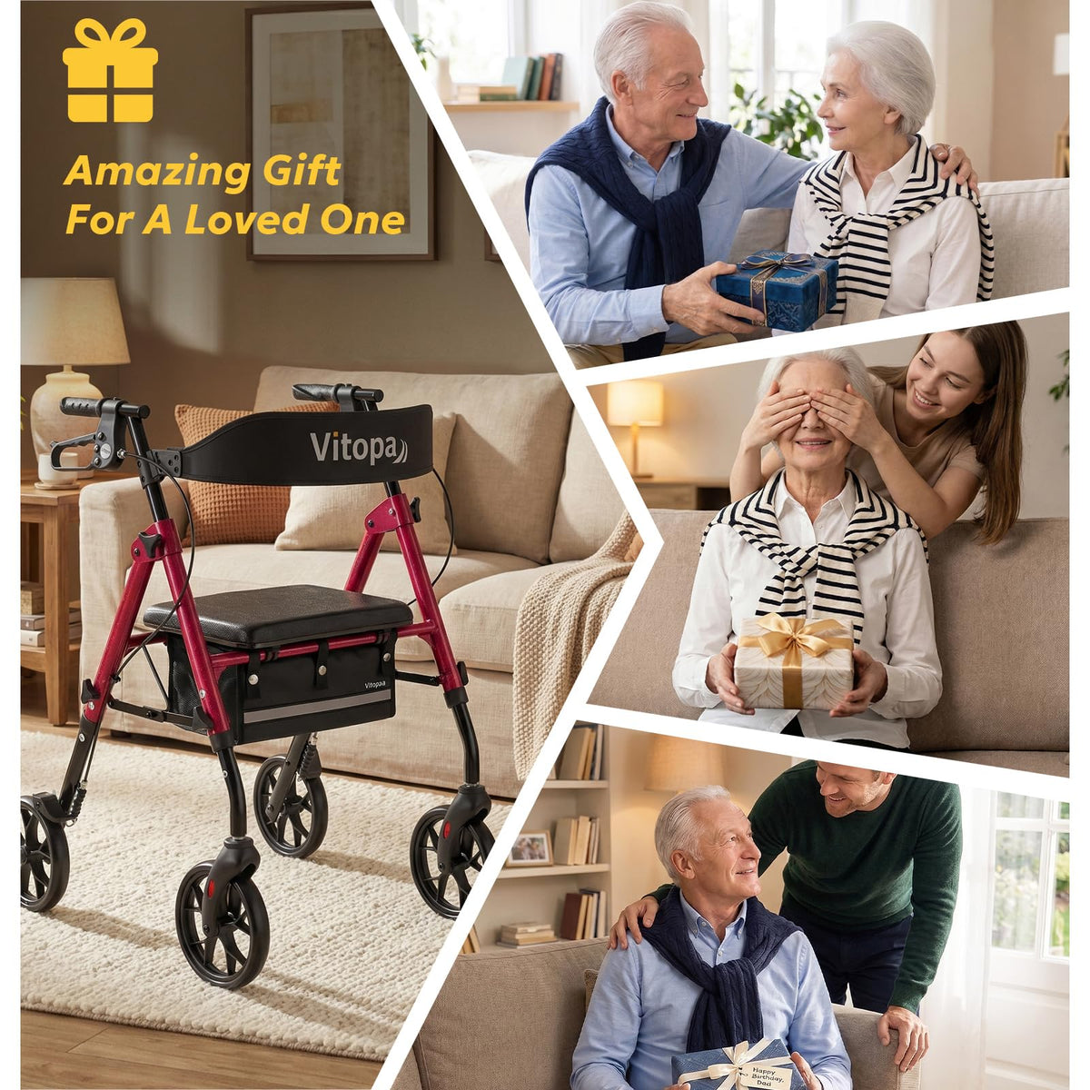 Foldable Rollator with Seat Z4783