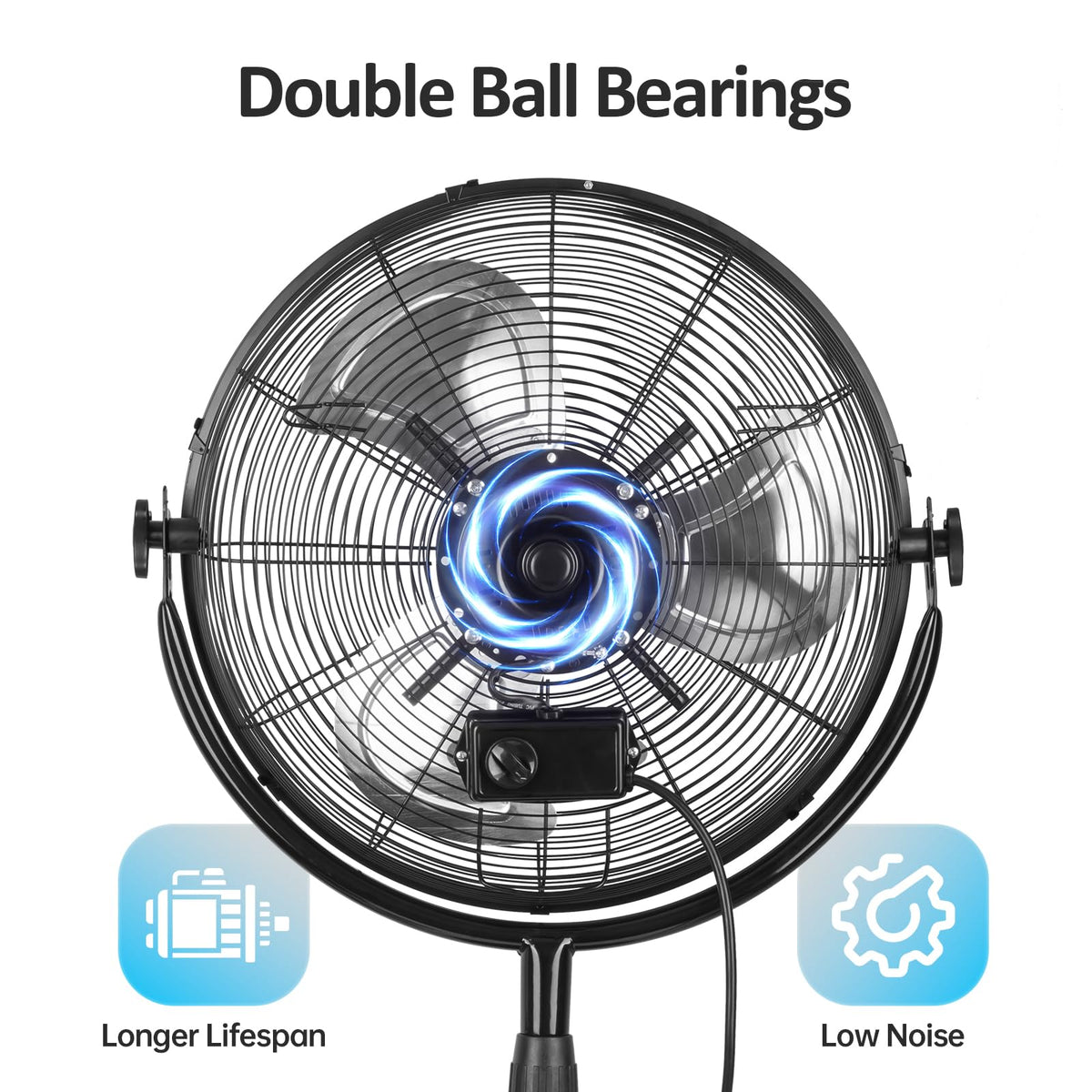 18 Inch High Velocity Metal Pedestal Fan Q733704