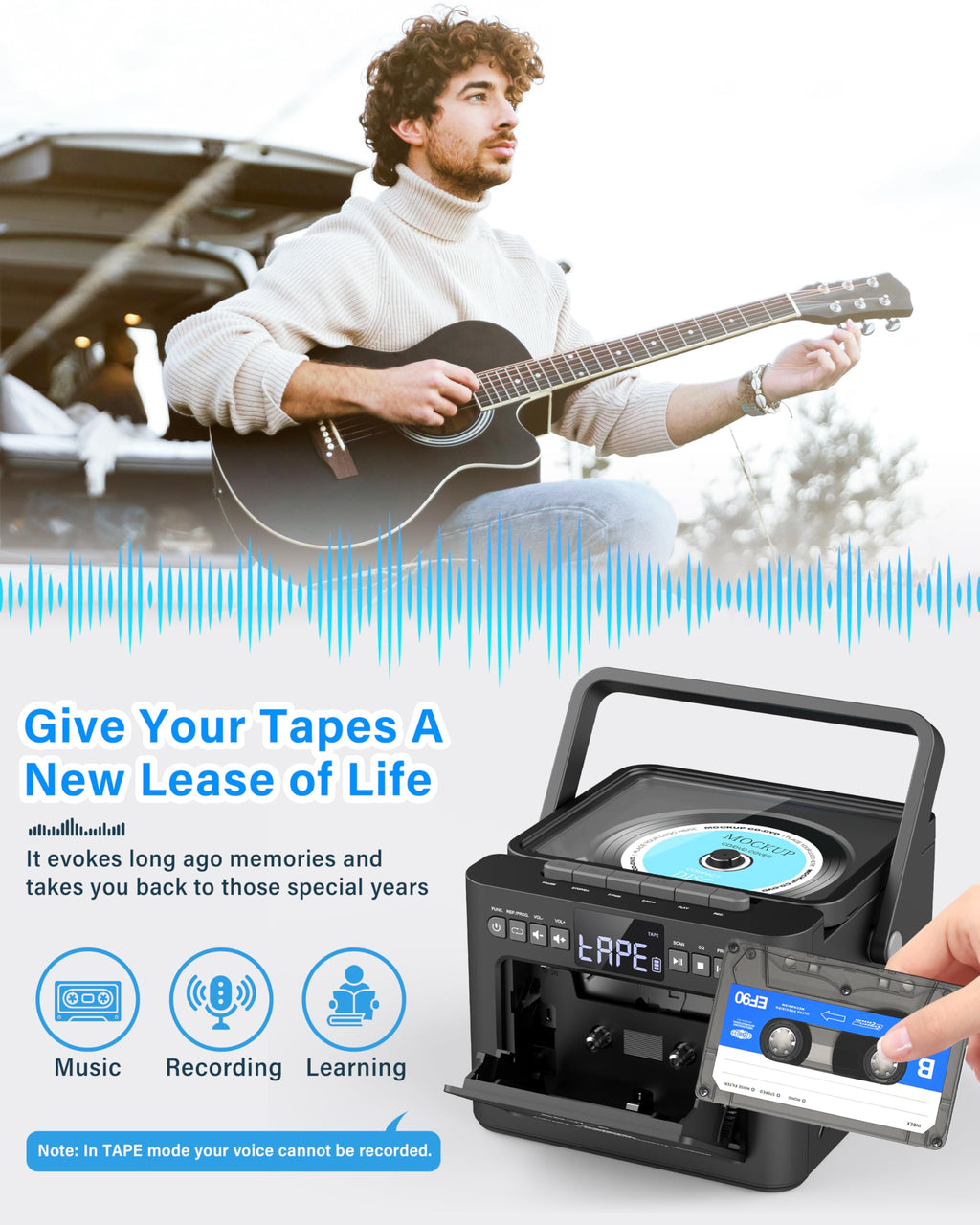 CD and Cassette Player Combo Q325114