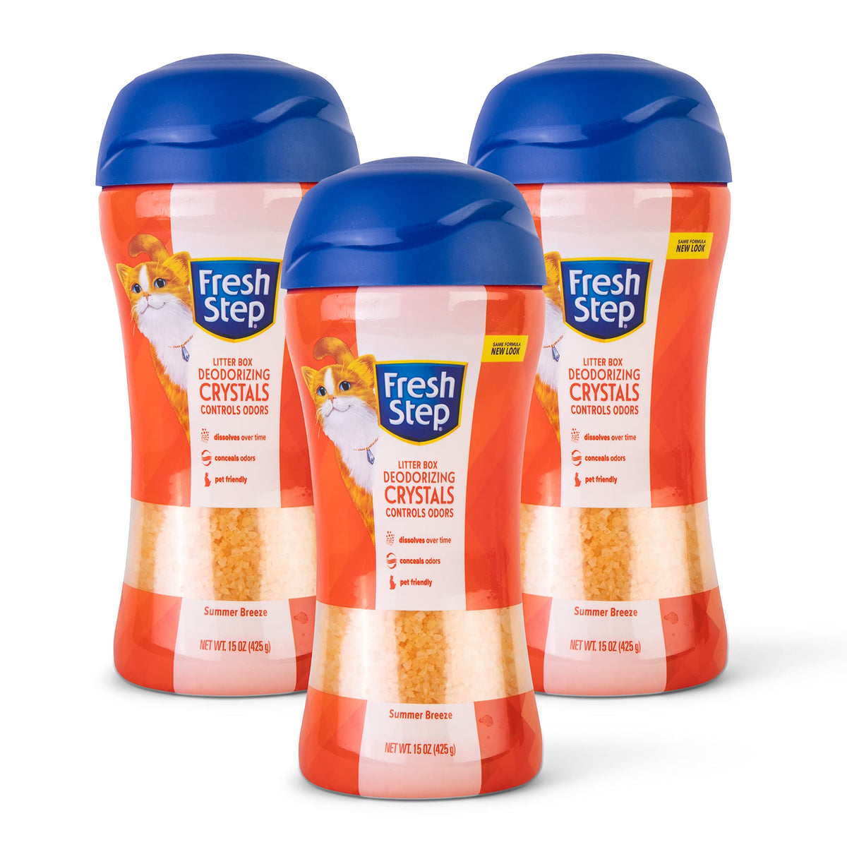 Cat Litter Crystals Summer Breeze Scent 15 Ounces 3 Pack M49383