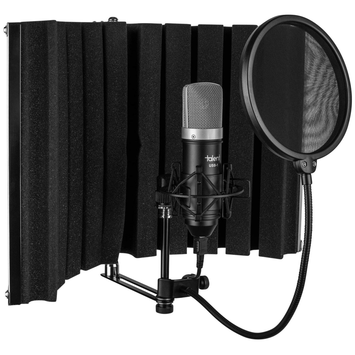 USB Condenser Microphone with Shock Mount and Pop Filter R56990