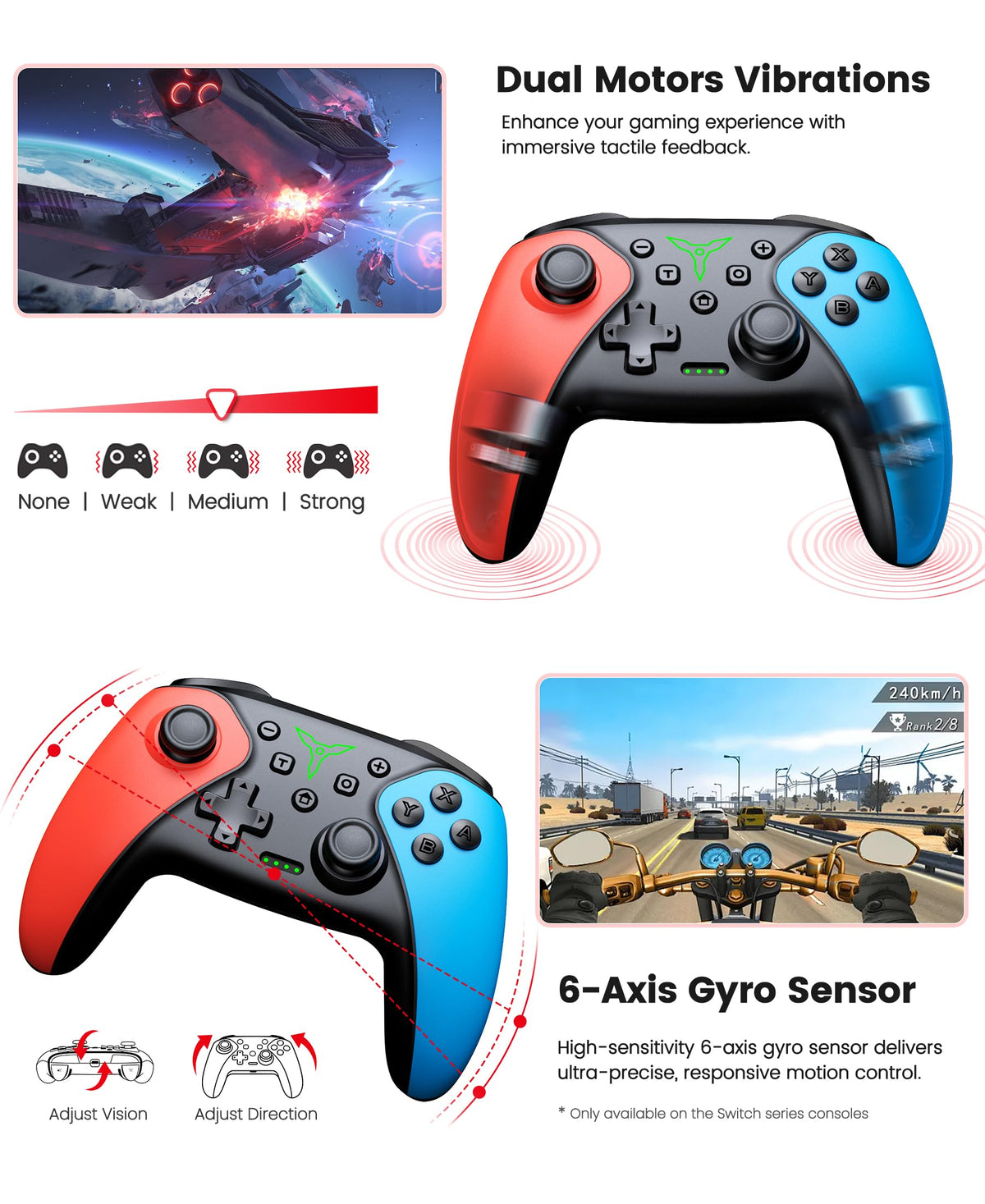 Wireless Switch Controller 2-Pack with Programmable Back Buttons X815729