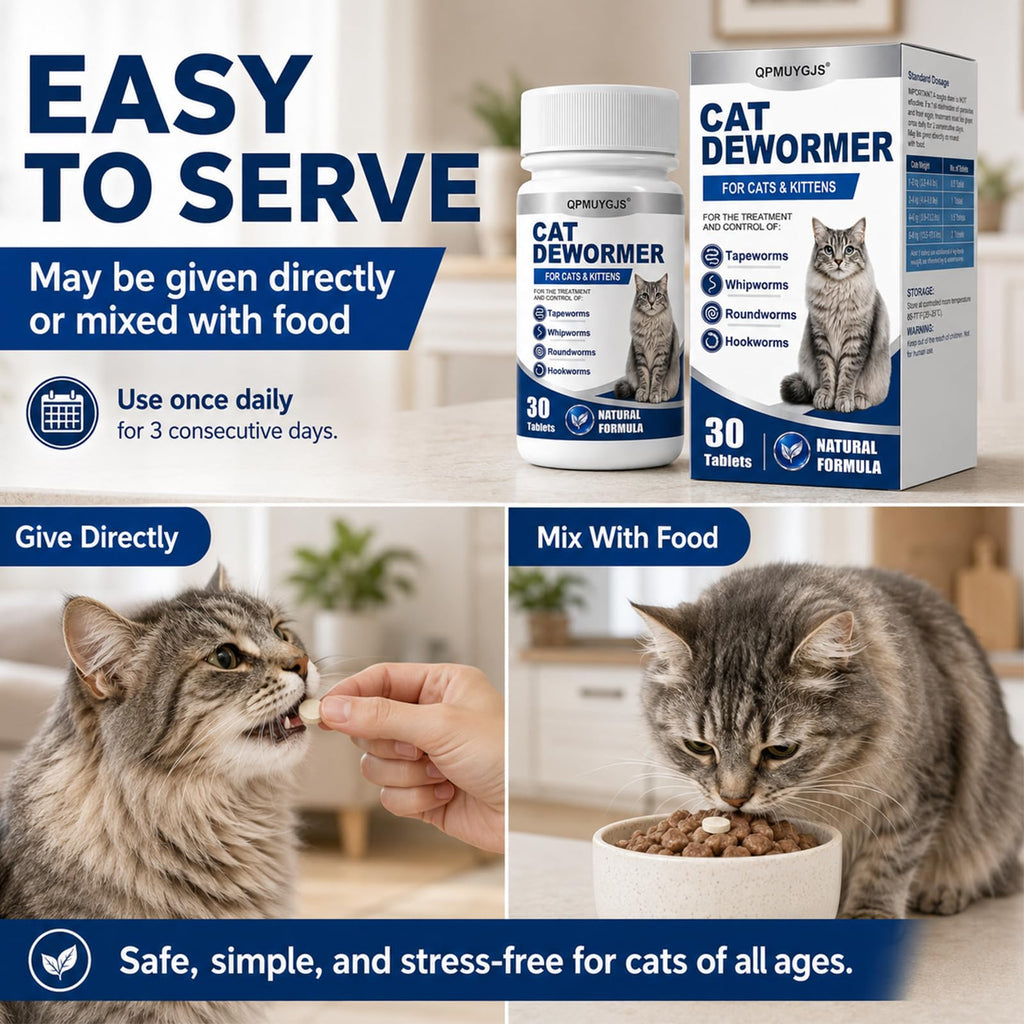 Dewormer for Cats & Kittens 30 Tablets O44208