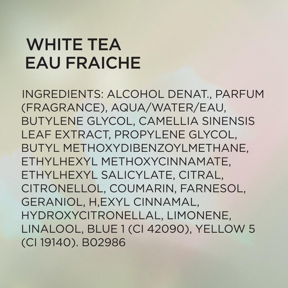 White Tea Eau De Toilette Women's Perfume Spray L65923