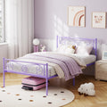 Twin Size Metal Bed Frame with Headboard L119