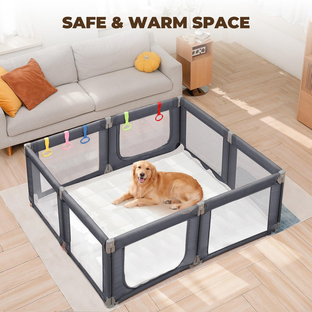 Grey Baby Playpen X671773