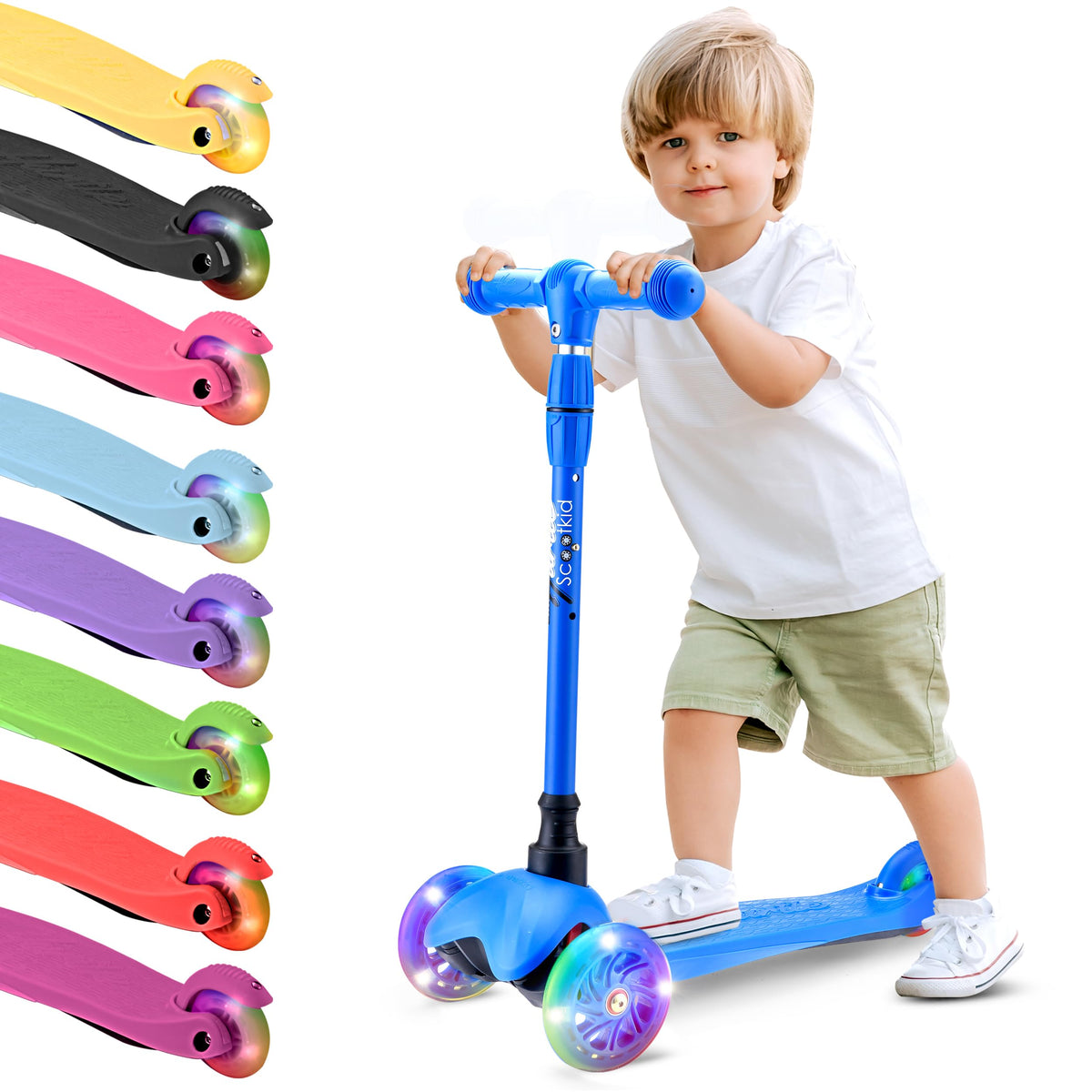 3 Wheel Kids Scooter with LED Wheels K605521