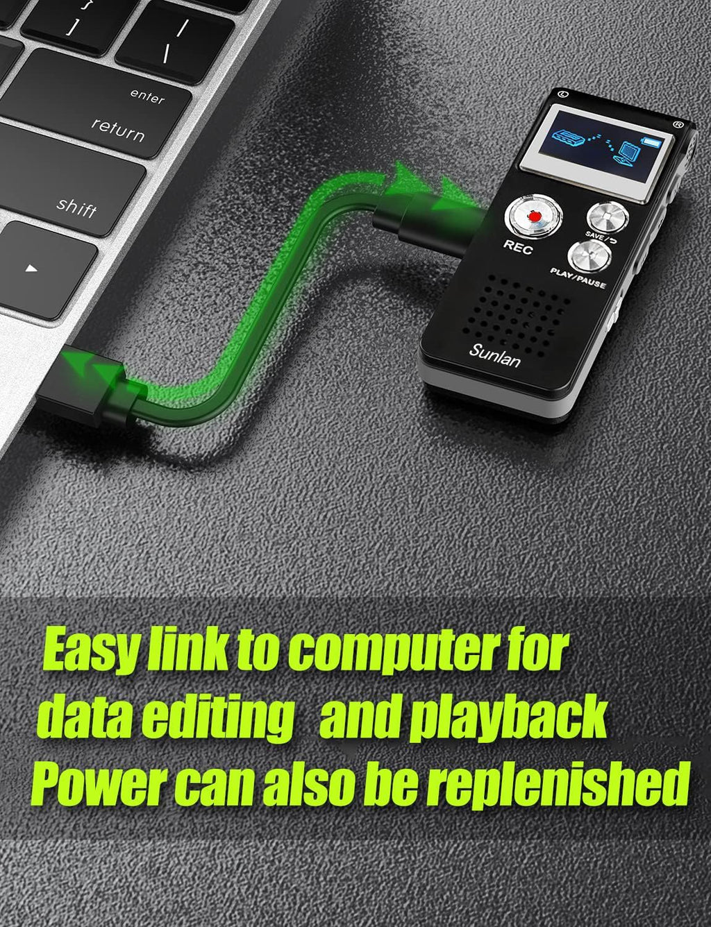 16GB Voice Recorder with Playback V810601