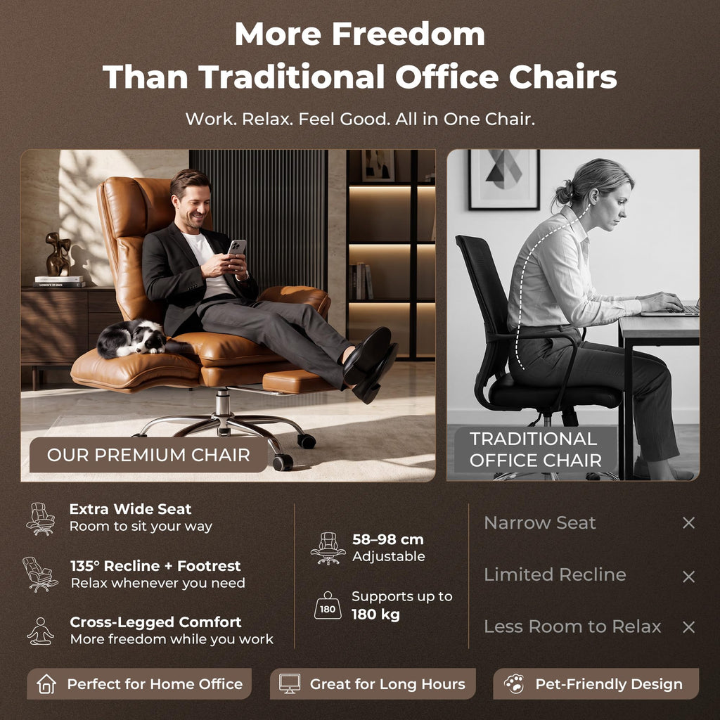 Big and Tall Office Chair with Flip Armrests U5358