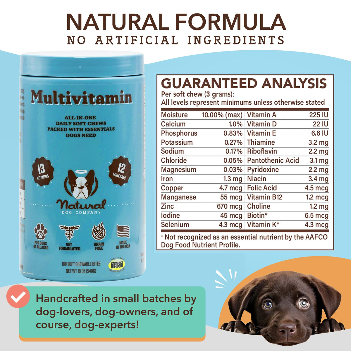 25-in-1 Multivitamin for Dogs 180 Count A6454