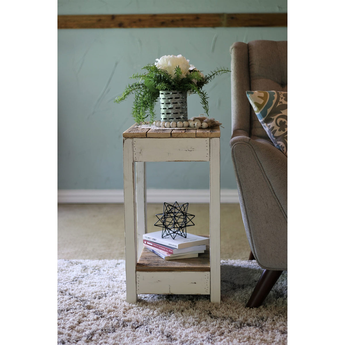 Turquoise Combo End Table U21663