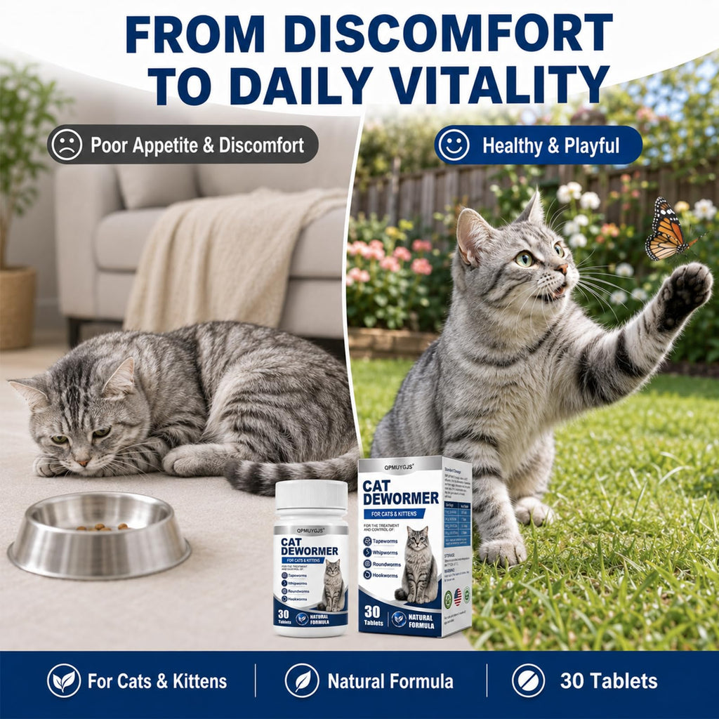 Dewormer for Cats & Kittens 30 Tablets O44208