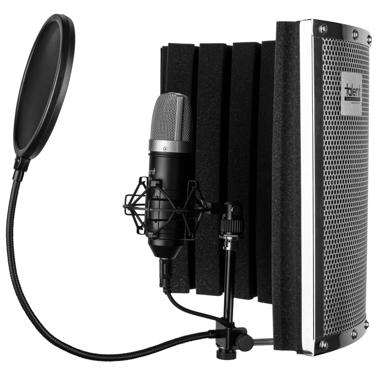 USB Condenser Microphone with Shock Mount and Pop Filter R56990