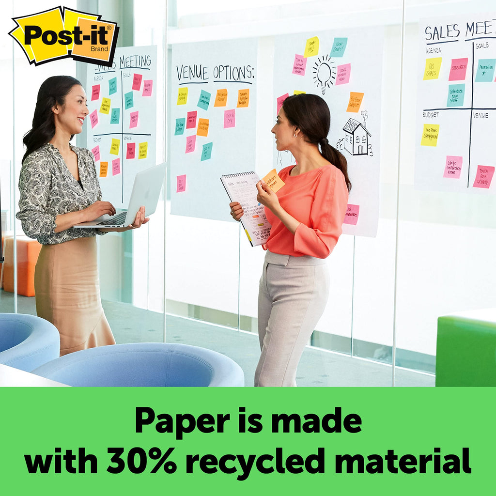 White Recycled Paper Easel Pad 25 in x 30 in 6 Pads/Pack W48727