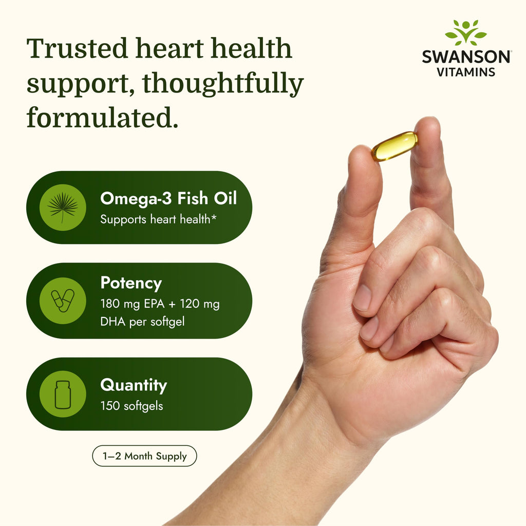 Omega-3 Fish Oil 150 Softgels Lemon E480678