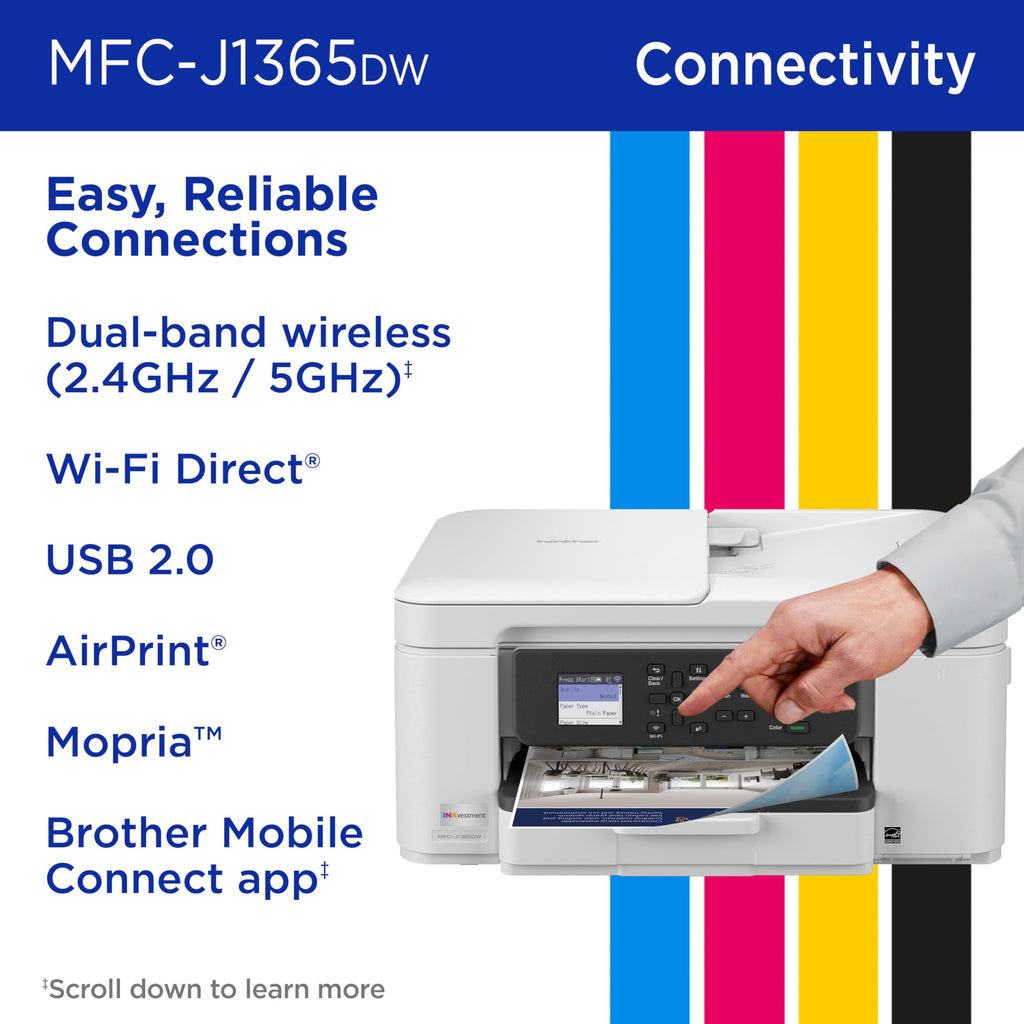 Wireless Color Inkjet All-in-One Printer with Automatic Duplex Printing B703