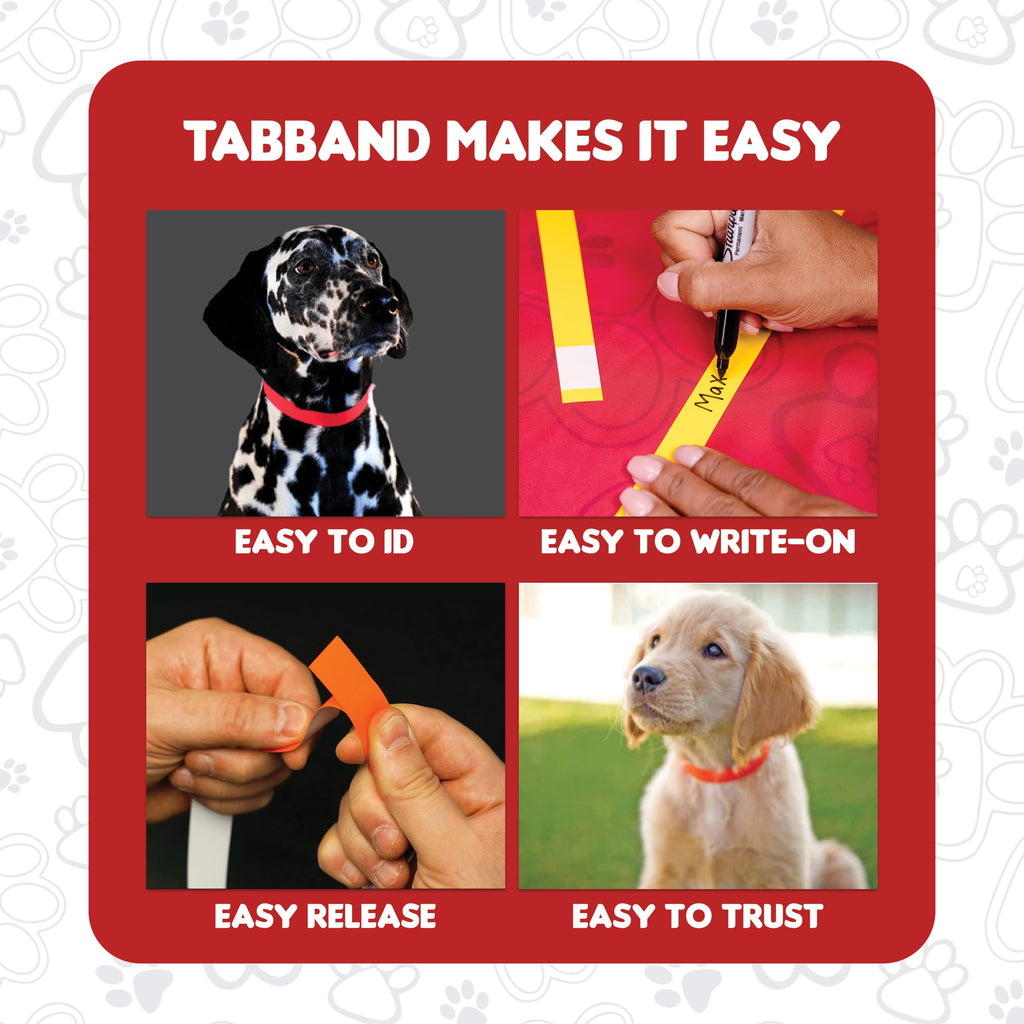 20 Inch 500 Count Waterproof Writable Tear-Resistant Pet ID Collars D53834