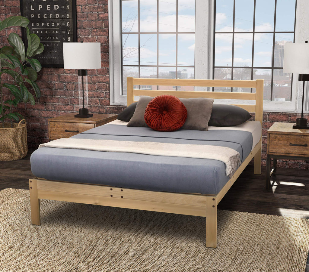 California King Unfinished Wood Platform Bed K78987
