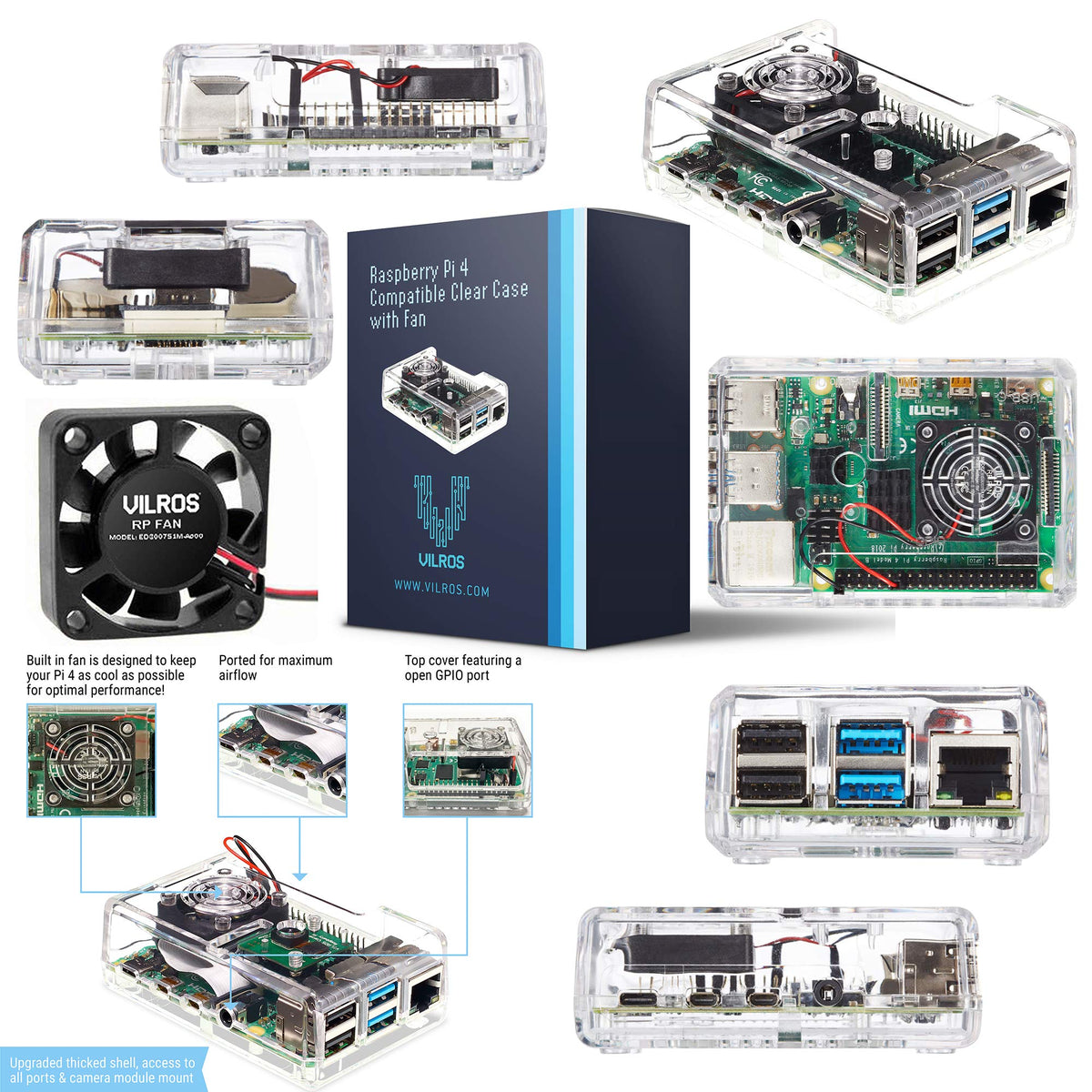 Raspberry Pi 4 Starter Kit with 64GB Micro SD Card Y1626