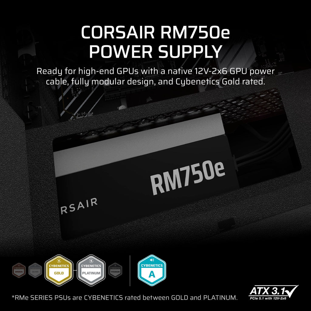 750W ATX Power Supply – Black J27463