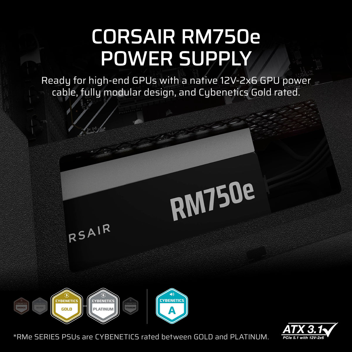 750W ATX Power Supply – Black J27463