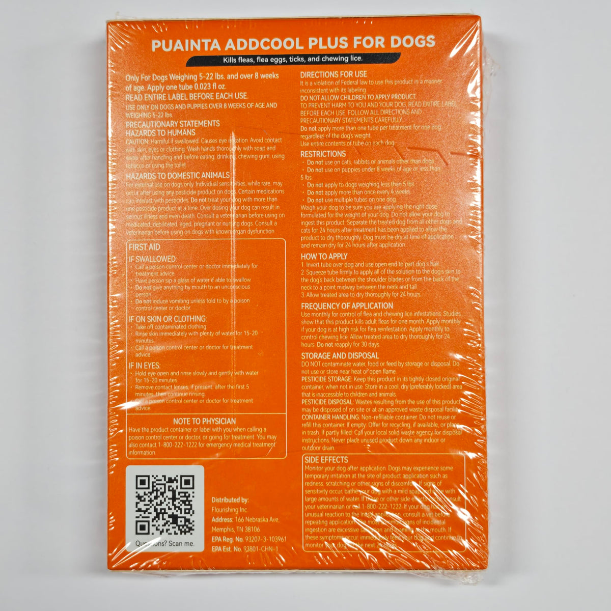Flea and Tick Prevention for Small Dogs & Puppies, 3 Monthly Doses I69803